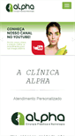 Mobile Screenshot of clinicaalpha.com.br