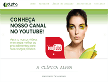 Tablet Screenshot of clinicaalpha.com.br
